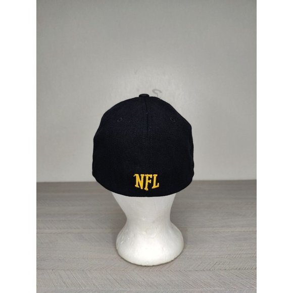 Pittsburgh Steelers NFL Team Apparel Hat Cap Fitted L/XL Black NEW - Picture 5 of 8